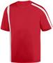 Mens/ Youth 2-Color Crew Neck Wicking Soccer Jersey RED/WHITE Primary