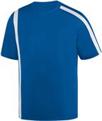 Mens/ Youth 2-Color Crew Neck Wicking Soccer Jersey ROYAL/WHITE Primary