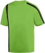 Mens/ Youth 2-Color Crew Neck Wicking Soccer Jersey LIME/BLACK Primary