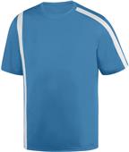 Mens/ Youth 2-Color Crew Neck Wicking Soccer Jersey COLUMBIA BLUE/WHITE Primary