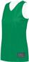 Augusta Ladies Tricot Mesh Reversible 2.0 Jersey 163 Outside: KELLY, Inside: WHITE Primary