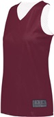 Augusta Ladies Tricot Mesh Reversible 2.0 Jersey 163 Outside: MAROON, Inside: WHITE Primary