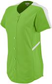 Augusta Womens Closer Button-Up Softball Jersey 1654
