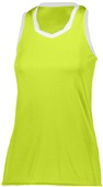 Ladies Girls Crosse Lacrosse Jersey LIME/WHITE Primary