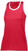 Ladies Girls Crosse Lacrosse Jersey RED/WHITE Primary