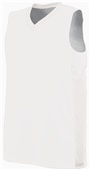 Augusta Ladies Block Out Basketball Jersey 1714 WHITE/WHITE Primary