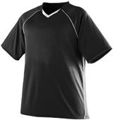 Augusta Adult Youth Striker Moisture Wicking Soccer Jersey BLACK/WHITE Primary
