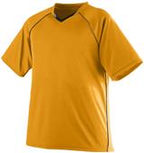 Augusta Adult Youth Striker Moisture Wicking Soccer Jersey GOLD/BLACK Primary