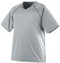 Augusta Adult Youth Striker Moisture Wicking Soccer Jersey SILVER BLACK Primary