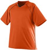Augusta Adult Youth Striker Moisture Wicking Soccer Jersey ORANGE/BLACK Primary