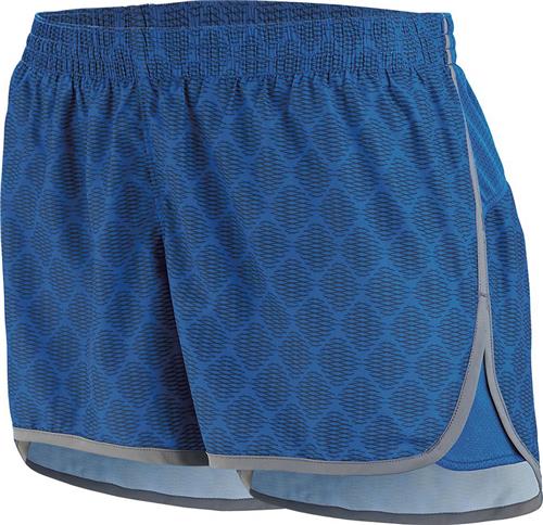 4" Womens Lined Wicking Shorts w/Plxus Print, Inside Key Pocket, 