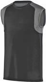 Adult 4-Way Stretch, 2-Color Sleeveless Basketball & Sports Jersey  BLACK/GRAPHITE Primary