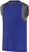 Adult 4-Way Stretch, 2-Color Sleeveless Basketball & Sports Jersey  PURPLE/GRAPHITE Primary