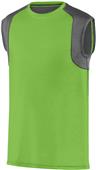 Augusta Sportswear Mens Astonish Sleeveless Jersey 2524 LIME/GRAPHITE Primary