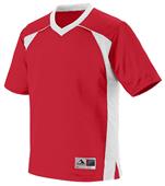 Augusta Adult Youth Victor Replica Football Jersey RED/WHITE Primary