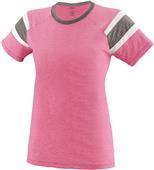 Womens/ Girls Fancy T Shirt (Orange,Lime,Navy,Pink,Red,Royal,Slate,White) POWER PINK/SLATE/WHITE Primary