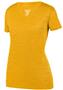 Womens V-Neck Shadow Tonal Heather Training Sports Tee GOLD Primary