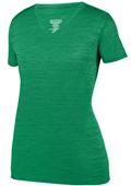 Womens V-Neck Shadow Tonal Heather Training Sports Tee KELLY Primary