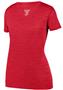 Womens Shadow Tonal Heather T Shirt RED Primary