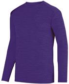 Adult Shadow Tonal Heather Long Sleeve T Shirt