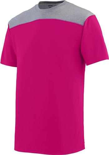 Adult Youth Wicking Heather T-Shirt (Graphite,Lime,Orange,Blue,Pink,Yellow,red,Royal). Printing is available for this item.