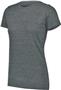 Womens Tri-Blend Crew Neck T-Shirt BLACK HEATHER Primary