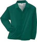 Youth Front Pockets, Snap Front, Nylon Coaches Lined Jacket (Red,Maroon,Royal,Forest)