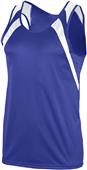 Augusta Adult Wicking Tank With Shoulder Insert 311 PURPLE/WHITE Primary