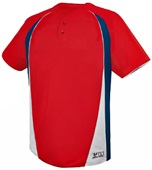 Adult / Youth  2-Button, 2-Color Baseball Jersey