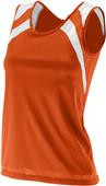 Augusta Ladies Wicking Tank w/ Shoulder Insert 313 ORANGE/WHITE Primary
