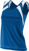 Augusta Ladies Wicking Tank w/ Shoulder Insert 313 ROYAL/WHITE Primary