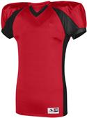 Augusta Sportswear Adult Youth Snap Football Jersey RED/BLACK Primary