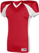 Augusta Sportswear Adult Youth Snap Football Jersey RED/WHITE Primary