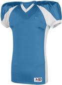 Augusta Sportswear Adult Youth Snap Football Jersey COLUMBIA BLUE/WHITE Primary