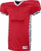Augusta Sportswear Adult Youth Dual Threat Football Jersey RED/WHITE DIGI Primary