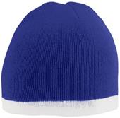 Adult, 2-Tone, Contasting Bottom Stripe, Knit Beanie Adult, 2-Tone, Contasting Bottom Stripe, Knit Beanie