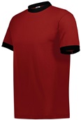 Youth 2-Color T-Shirt (Athletic Heather,White,Red) RED/ BLACK Primary