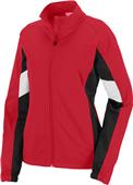 Womens, Front Pockets, Full Zip, 2-Color Jacket RED/BLACK/WHITE Primary
