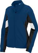Womens, Front Pockets, Full Zip, 2-Color Jacket NAVY/BLACK/WHITE Primary