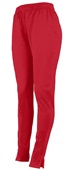 Womens (RED) Pocketed,  Tapered & Zipped Lower Leg Pant