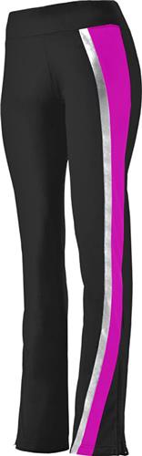 Womens/ Girls Lower Leg Zipper, Wide Waistband, Slim Fit Warm-Up Pants