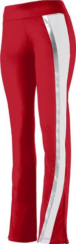 Womens/ Girls Lower Leg Zipper, Wide Waistband, Slim Fit Warm-Up Pants