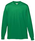 Adult/ Youth Wicking Long Sleeve T-Shirt KELLY GREEN Primary