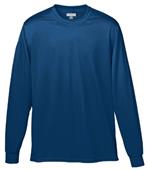 Adult/ Youth Wicking Long Sleeve T-Shirt NAVY Primary