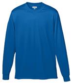 Adult/ Youth Wicking Long Sleeve T-Shirt ROYAL Primary
