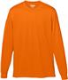 Adult/ Youth Tear Away Label, Wicking Long Sleeve T-Shirt POWER ORANGE Primary