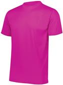 Youth Wicking Crew T Shirt POWER PINK Primary