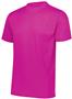 Youth Wicking Crew T Shirt POWER PINK Primary