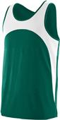  Adult Youth 2-Tone Track Jersey DARK GREEN/WHITE Primary