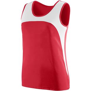 Womens Sleeveless Wicking 2-Tone Track Jersey
